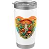 Raccoglitori di funghi accessori regali Funghi coltivatore accessori Mushrooms Raccoglitori funghi Bicchiere termico in acciaio inox doppia parete