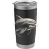 Vintage Dolphin Bubblegum Aesthetic Styl Dolphin Pink Bubble Gum Simpatico Dolphin Lover Graphin Gum da donna Bicchiere termico in acciaio inox doppia parete