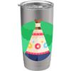Clever Witty Teepee Designs Mi piace molto i nativi americani Teepee Tipi Bicchiere termico in acciaio inox doppia parete
