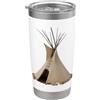 Clever Witty Teepee Designs Mi piace molto Teepees Teepee Tipi Bicchiere termico in acciaio inox doppia parete