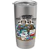 Shark Seagull Classroom Humor for Teache Divertente gabbiano Jawsome 3 ° grado Shark torna a scuola bambini Bicchiere termico in acciaio inox doppia parete