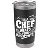 Fraxoweb Sono uno chef Qual è il tuo superpotere Cucina divertente Bicchiere termico in acciaio inox doppia parete