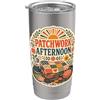 Jimbeels Patchwork Afternoon quilt cucito tessuti Bicchiere termico in acciaio inox doppia parete