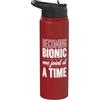 Fun Hip Replacement Surgery & Knee Surge Diventare Bionic - Sostituzione dell'anca Chirurgia del ginocchio dell'articolazione dell'anca Stainless Steel Insulated Water Bottle