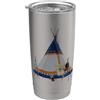 Clever Witty Teepee Designs Mi piace molto Teepees Teepee Tipi Bicchiere termico in acciaio inox doppia parete