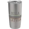 Latvian born and Latvia apparel Retro Riga Lettonia Bicchiere termico in acciaio inox doppia parete
