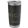 Latvia born and Latvian apparel Vintage Riga Lettonia Bicchiere termico in acciaio inox doppia parete