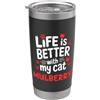 Mulberry Cat Name GIfts Nome gatto Mulberry Life Is Better With My Cat Mulberry Bicchiere termico in acciaio inox doppia parete
