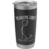 Kicks the Can No Golfing Today Stickman calcia una lattina Bicchiere termico in acciaio inox doppia parete