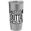 Straight Outta Words OUTTA STRAIGHT CHINA Bicchiere termico in acciaio inox doppia parete
