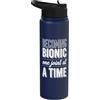 Fun Hip Replacement Surgery & Knee Surge Diventare Bionic - Sostituzione dell'anca Chirurgia del ginocchio dell'articolazione dell'anca Stainless Steel Insulated Water Bottle