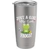 Tree Frog Mom Amphibian Gifts T Shirts & Womens Kids Cartoon Kawaii Just A Girl Who Loves Frogs Lover Bicchiere termico in acciaio inox doppia parete