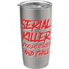 Serial Killer Murder Documentary Outfits Documentari sul serial killer e podcast freddo True Crime Bicchiere termico in acciaio inox doppia parete