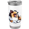 ElegantCat Rough Collie Tri Sable Bicchiere termico in acciaio inox doppia parete