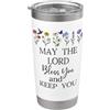 Shirt May the Lord Bless You & Keep You May the Lord Bless You and Keep You Christian Bible Verse Bicchiere termico in acciaio inox doppia parete