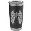 y2k Grunge Emo Goth Teen Vintage Graphic Grunge Wings Angel On Back y2k 2000s Goth Vintage Harajuku Bicchiere termico in acciaio inox doppia parete