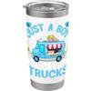 Ice Cream Shirt Gifts for Boys Co. Just a Boy Who Loves Ice Cream Truck - Ice Cream Lover Boys Bicchiere termico in acciaio inox doppia parete