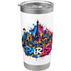 Parigi souvenir & Co. Ricordo dello skyline della città di Parigi - Graffiti Bicchiere termico in acciaio inox doppia parete