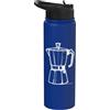 Coffee Lovers Co Caffettiera vintage con grafica per amanti del piano cottura espresso Stainless Steel Insulated Water Bottle