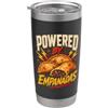 Novelty Empanada Merch Meme Tees & Stuff Funny Empanada Saying Humor Joke Gag Powered By Bicchiere termico in acciaio inox doppia parete