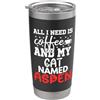 Aspen Cat Name GIfts With Coffee Nome gatto Aspen Gifts All I Need Is Coffee Cat Named Aspen Bicchiere termico in acciaio inox doppia parete