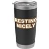 Relaxation Sleep Humor designs Riposare Piacevolmente Rilassamento Sonno Umorismo Bicchiere termico in acciaio inox doppia parete