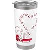 Peanuts - Holidays - Peanuts Schroeder Musical Hearts Piano Bicchiere termico in acciaio inox doppia parete