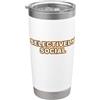 Selective Social Introvert designs Batteria sociale introversa selettivamente sociale Bicchiere termico in acciaio inox doppia parete