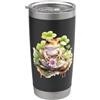 Kids Frog Mom Gifts T Shirts & Hoodies Womens Girls Watercolor Cottagecore Clover Frog Lover Bicchiere termico in acciaio inox doppia parete
