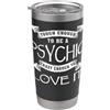 Cool Psychic Humor Quote Merch Abbigliamento psichico - Design unico divertente psichico medio Bicchiere termico in acciaio inox doppia parete