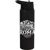 Desert Merch Rome Italy Shop Roma Lazio Italia Paesaggio urbano xilografia Stainless Steel Insulated Water Bottle