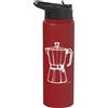 Coffee Lovers Co Caffettiera vintage con grafica per amanti del piano cottura espresso Stainless Steel Insulated Water Bottle
