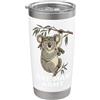 Funny Ironic Badass Animal Apparel Un Uomo Army Koala Militare Soldato Camuffamento Badass Bicchiere termico in acciaio inox doppia parete