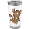 Mammoth Glacial Age Neanderthal Elephant Mammut giocando Calcio Bicchiere termico in acciaio inox doppia parete
