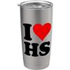 I HEART LOVE HS AMO UN CUORE, LUI È SUO. Bicchiere termico in acciaio inox doppia parete