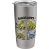 Young Dinosaur Fans Educational Science Specie di dinosauro che imparano per bambini animali preistorici Bicchiere termico in acciaio inox doppia parete