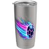 Soccer Ball Tees and Gifts Soccer Ball Dynamic Speed Light Trails Bicchiere termico in acciaio inox doppia parete
