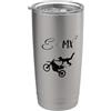 50PLUSDAD E=mX2 Bicchiere termico in acciaio inox doppia parete
