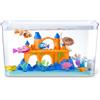 ROBO ALIVE Light Up (3.1 gallons of water, 15 piece aquarium set) di ZURU | Playset vasca luminosa, Robo Fish e Turtle cangianti, nuoto attivato dall'acqua, display interattivo, regalo bambini