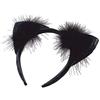 Bristol Novelty - Orecchie da Gatto in Vinile per Bambini Taglia Unica, Nero Halloween