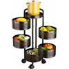 Carrello Portafrutta Porta Frutta a 5 Ripiani con Ruote da Cucina Salvaspazio