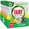 Fairy Platinum Detersivo Pastiglie Lavastoviglie Brillantante 125 Capsule Limone