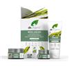 Dr.Organic Set skincare anti-età Dr Organic con balsamo detergente all'alga marina biologica, crema viso e siero occhi, Idratante, Per linee sottili e rughe, Vegano, Non testato sugli animali