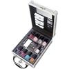 Markwins THE COLOR WORKSHOP, Valigetta con specchio con 14 prodotti per manicure, colore: Argento