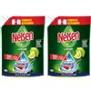 Nelsen Limone, Detersivo per Piatti a mano, azione dissolvi sporco, efficace su sporco secco da 72h, confezione da 2 flacone ricarica da 1800 ml