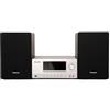 Panasonic SC-PMX110 Micro Sistema Premium, Audio Stereo 180W, Lettore CD, | Radio DAB+, FM e Internet, Bluetooth, Spotify Connect, USB, Argento