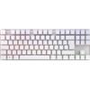 CHERRY MX 8.2 TKL Wireless, Tastiera da Gioco Senza Fili, Pan-Nordico QWERTY, Bluetooth, 2,4 GHz e Cavo, Interruttori MX2A RED, Bianco, Bianco - senza Valigia di Trasporto