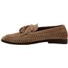 find. FIND Woven Leather - Mocassini Uomo, Beige (Dark Taupe Dark Taupe), 43 EU