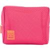 Beter - Beauty case a rete fucsia con tasca interna e cerniera, tessuto a rete traspirante, non trattiene umidità, grande capacità, ideale per spiaggia, piscina o palestra, estate e viaggi, donna e