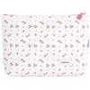 Cambrass - beauty case per riporre oggetti da toilette del bambino - beauty case con cerniera - borsa organizer per toilette - Aura beige/fiori 6 x 28 x 20 cm